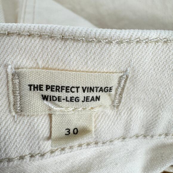 Madewell The‎ Perfect Vintage Wide Leg Jeans White Size 30 - Picture 7 of 11